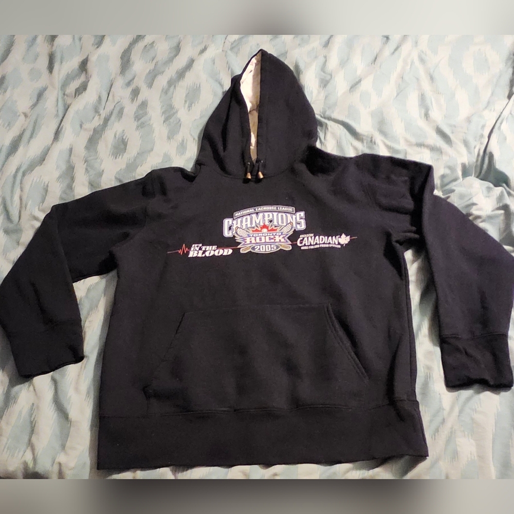 Vintage‎ Rare 2005 Toronto Rock Championship Men's Hoodie Size Large